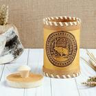 Туес «Медведь», банка для хранения, 8×8×12, береста - Фото 6