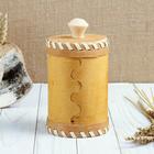 Туес «Медведь», банка для хранения, 8×8×12, береста - Фото 8