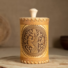 Туес «Медведь», банка для хранения, 8×8×12, береста - Фото 9