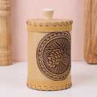 Туес «Шишки», 8×8×10 см, береста - Фото 5