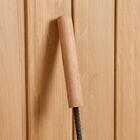 Кочерга металлическая с деревянной ручкой, длина 60 см - Фото 2