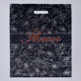 Пакет «Флористик», полиэтиленовый с вырубной ручкой, 38?48 см, 50 мкм (комплект 50 шт)