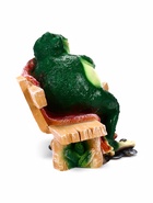 Садовая фигура из полистоуна «Лягушка сидит на лавочке», 27×38 см - Фото 3