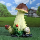 Садовая фигура из полистоуна «Гриб с ягодой и улиткой», 32.5×19×26 см - Фото 12