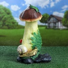 Садовая фигура из полистоуна «Гриб с ягодой и улиткой», 32.5×19×26 см - Фото 13