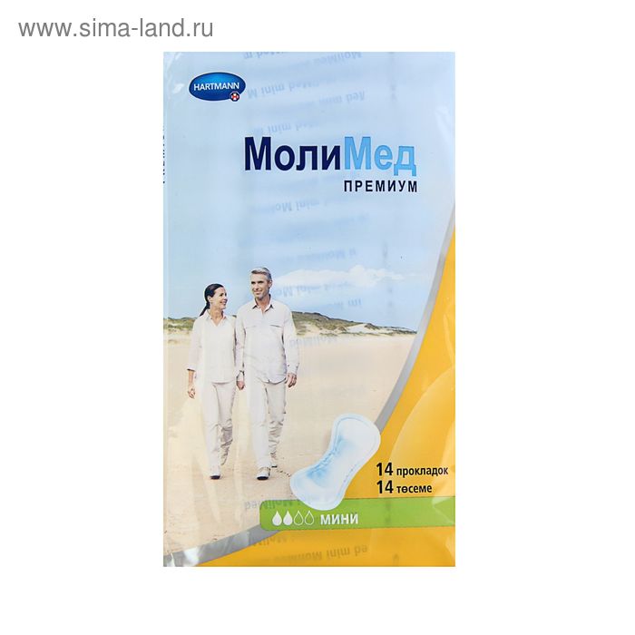 Прокладки урологические Molimed Premium mini для женщин,14 шт - Фото 1