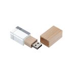 Флешка, 8 Гб, USB2.0, стеклянный кристалл, под 3D гравир/лазерную гравировку, светлое дерево - Фото 2