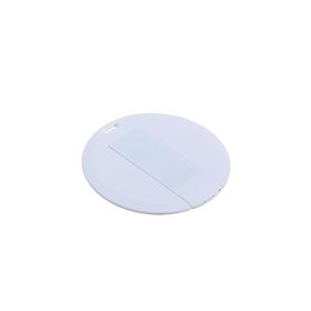 Флешка, 8 Гб, USB2.0, круглая визитная карточка, под УФ-печать, белая