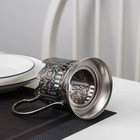 Подстаканник «Герб РФ», стакан d=6,1 см, никелированный, с чернением - Фото 4