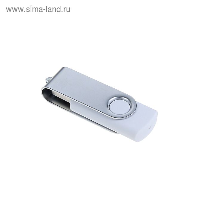 Флешка, 8 Гб, USB2.0, под УФ-печать/лазерную гравировку/тампопечать, белая - Фото 1