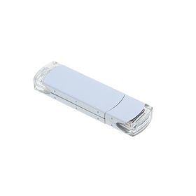 Флешка, 8 Гб, USB2.0, алюминий, под УФ-печать/лазерную гравировку/тампопечать, белая