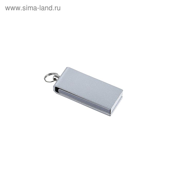 Флешка, 8 Гб, USB2.0, брелок, под УФ-печать/лазерную гравировку/тампопечать, серебристая - Фото 1