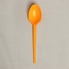 Набор пластиковых одноразовых столовых ложек, 16,5 см, 12 шт, цвет жёлтый - Фото 3