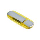 Флешка, 8 Гб, USB2.0, овальная, под УФ-печать/лазерную гравировку/тампопечать, жёлтая - Фото 1
