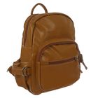 Рюкзак молодёжный, 1 отдел, 2 наружных и 2 боковых кармана, коричневый - Фото 2