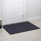 Коврик придверный влаговпитывающий, ребристый, «Стандарт», 90×120 см, серый - Фото 1