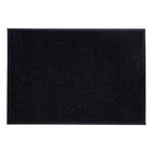 Коврик придверный влаговпитывающий, ребристый, «Стандарт», 90×120 см, чёрный - Фото 3