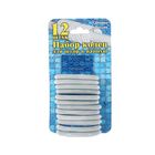 Набор пластиковых колец для штор в ванную, 12 шт, цвет серый - Фото 1
