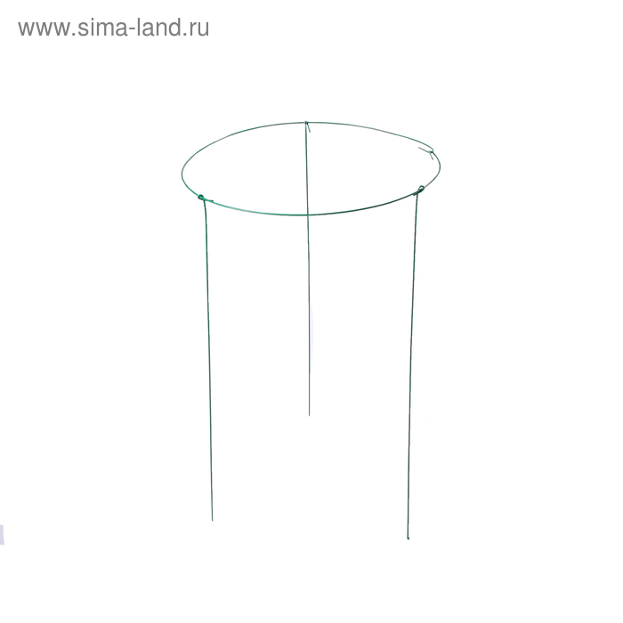 Кустодержатель, d = 70 см, h = 90 см, ножка d = 0,3 см, металл, зелёный, троеножка - Фото 1