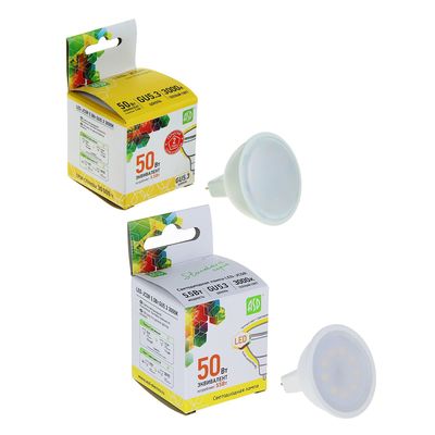 Лампа светодиодная ASD LED-JCDR-standard, GU5.3, 5.5 Вт, 230 В, 3000 К, 495 Лм