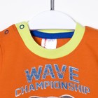 Комплект ясельный (футболка, шорты), рост 68 см (44), цвет оранжевый/синий - Фото 2