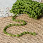 Шнур для плетения декоративный, d=5мм, 5±1м, цвет №140 зелёный - Фото 1