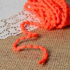 Шнур для плетения декоративный, d=5мм, 5±1м, цвет №102 неоново-оранжевый - Фото 1