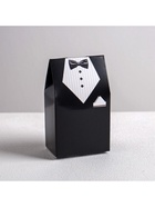 Коробка бонбоньерка, упаковка подарочная, свадебная, упаковка подарочная, «Костюм жениха», 5.5 х 10 см - Фото 1