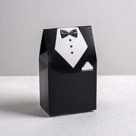 Бонбоньерка свадебная «Костюм жениха», 5.8 × 10 см