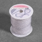 Шнур витой, d=3 мм, 25±1 м, цвет серебряный - Фото 4