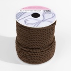 Шнур витой, d=3 мм, 25±1 м, коричневый - Фото 4