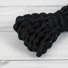 Шнур для плетения, декоративный, d = 5 мм, 5 ± 1 м, цвет чёрный №134 - Фото 2
