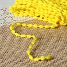 Шнур для плетения декоративный, d=5мм, 5±1м, цвет №107 жёлтый - Фото 1