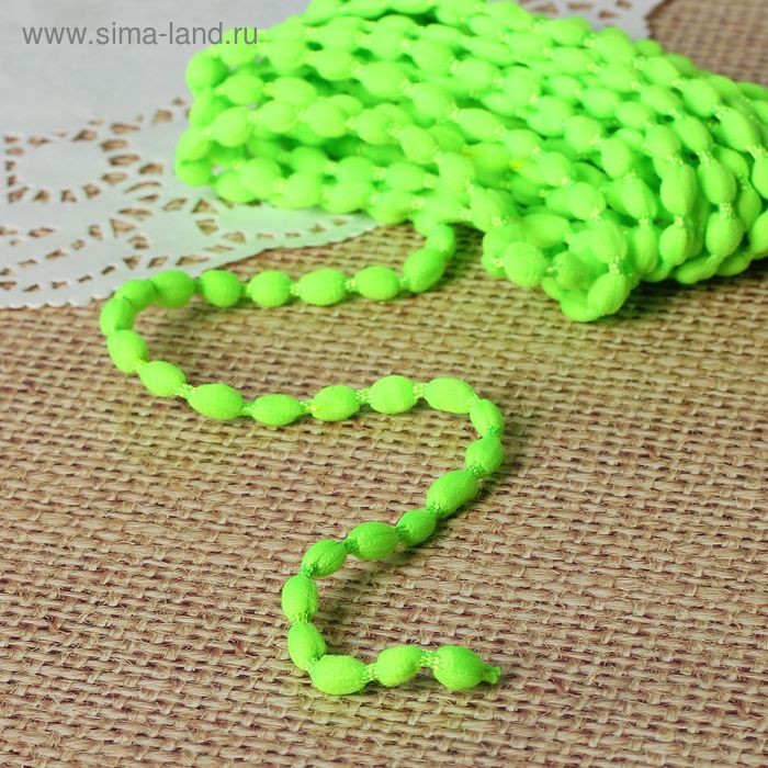 Шнур для плетения декоративный, d=5мм, 5±1м, цвет №112 салатовый - Фото 1