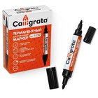Маркер перманентный Calligrata, чёрный, двухсторонний, узел 5.0 мм/3.0 мм - Фото 1