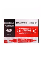 Маркер перманентный, двухсторонний, круглый, 5 мм/3 мм, красный, CALLIGRATA 1150 - Фото 7