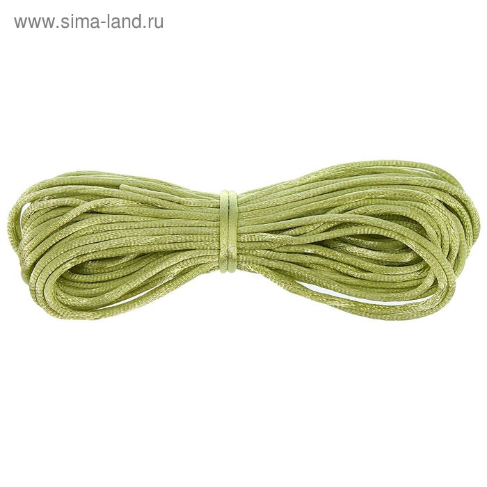 Нить для плетения, d=3мм, 10±1м, цвет №51 светло-зелёный