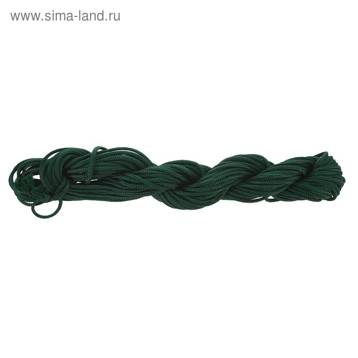 Нить для плетения, d=2мм, 12±1м, цвет №119 зелёный - Фото 1