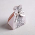 Коробка бонбоньерка, упаковка подарочная, свадебная, упаковка подарочная, «Платье невесты», 6.6 х 9.6 см - Фото 4