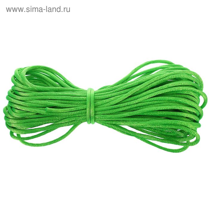 Нить для плетения, d=3мм, 10±1м, цвет №14 зелёный