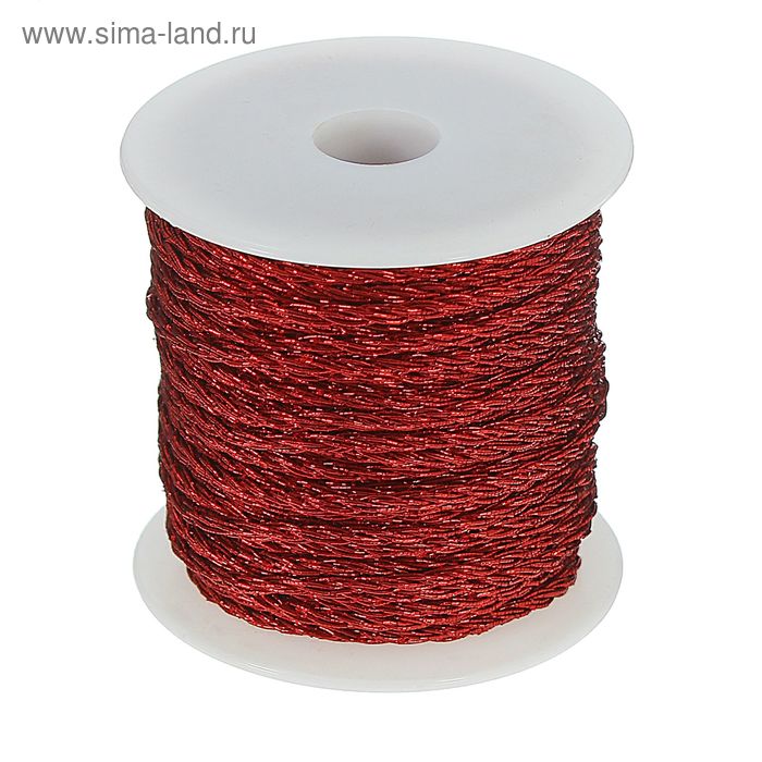 Нить для плетения d=2мм, 25±1м, №11, цвет красный