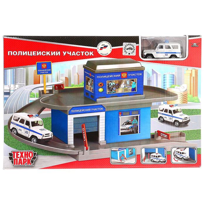 Гараж-паркинг «Полицейскийучасток», 1 металлическая машинка 7,5см - Фото 1