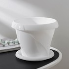 Горшок для цветов с поддоном «Флориана», 2.8 л, d=20 см, h=18.2 см, белый - Фото 2