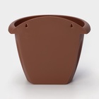 Кашпо для цветов настенное Martika «Фелиция», 3.4 л, d=24 см, пластик, коричневое - Фото 5