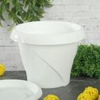 Горшок для цветов с поддоном Martika «Флориана», 1.4 л, d=17 см, h=12.7 см, пластик, белый - Фото 2