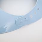 Нагрудник для кормления пластиковый с карманом, цвет голубой, МИКС - Фото 4
