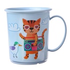 Кружка с декором 180 мл, детская, пластиковая  (артикул 1361307)  большой выбор товаров оптом и в розницу по низким ценам с доставкой