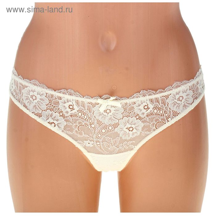 Трусы женские стринги ICD31182 Basic Lace avorio, р-р 44 (3) - Фото 1