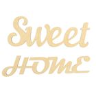 Набор декоративных слов из МДФ (2 шт) "Sweet Home" 29х10х0,3 и 29х6,7х0,3 см - Фото 1