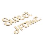 Набор декоративных слов из МДФ (2 шт) "Sweet Home" 29х10х0,3 и 29х6,7х0,3 см - Фото 2